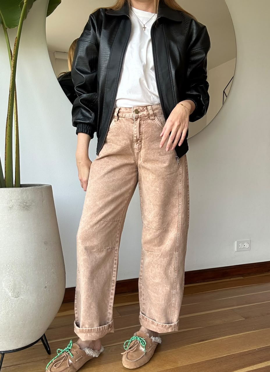 Chaqueta Cuerina Textura Cocodrilo