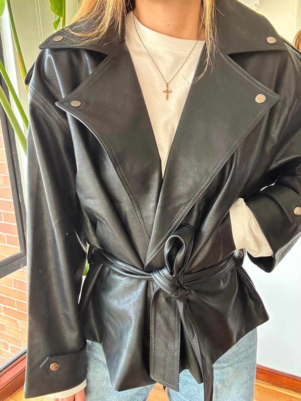 Chaqueta Biker Bow