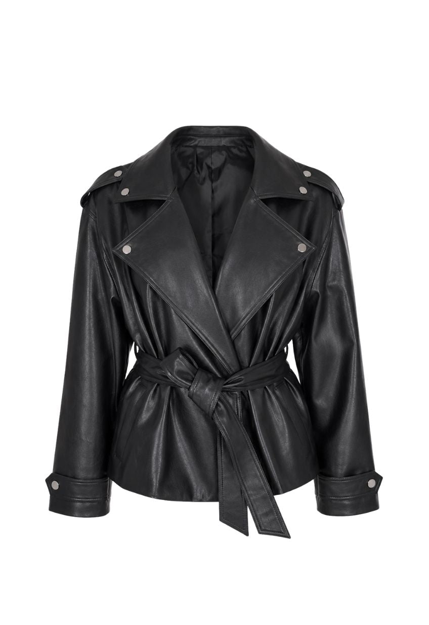 Chaqueta Biker Bow