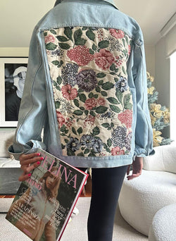 Chaqueta Jean vintage Rosas