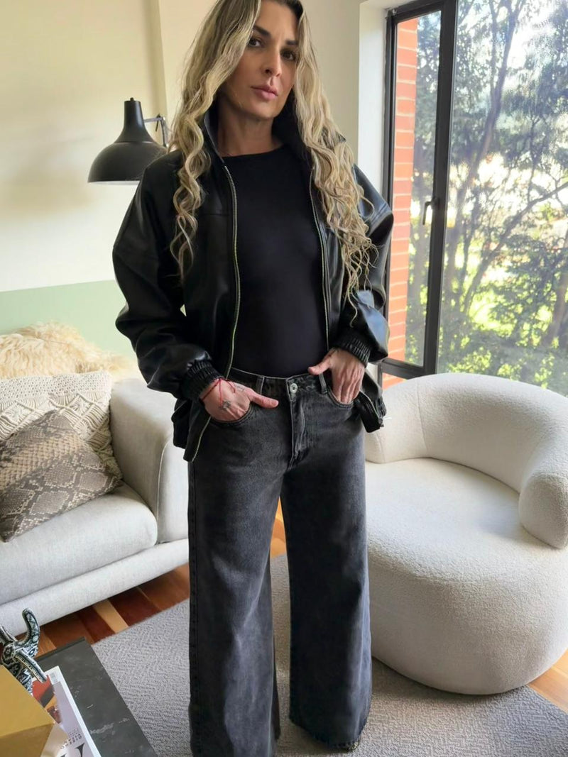 Chaqueta London Talla única Negro